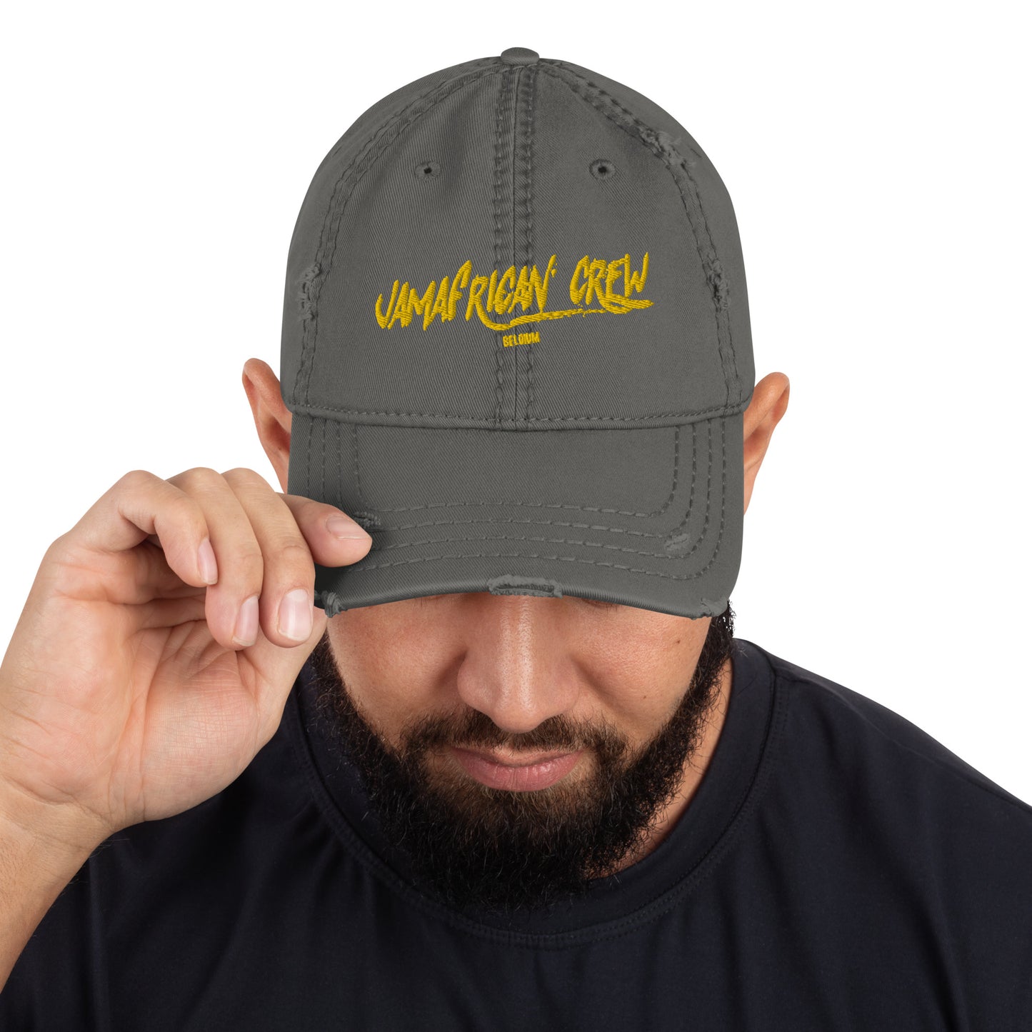 Jamafrican crew Distressed Dad Hat