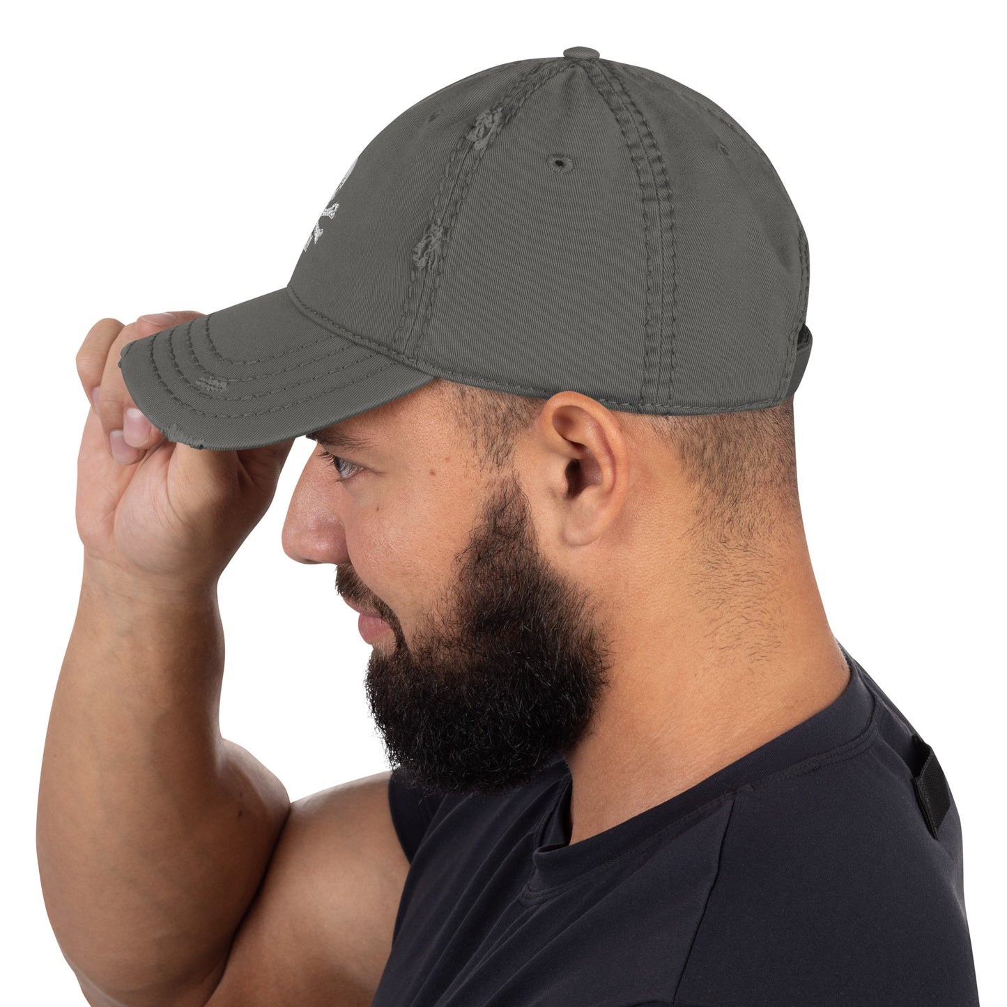 Hell No Distressed Dad Hat