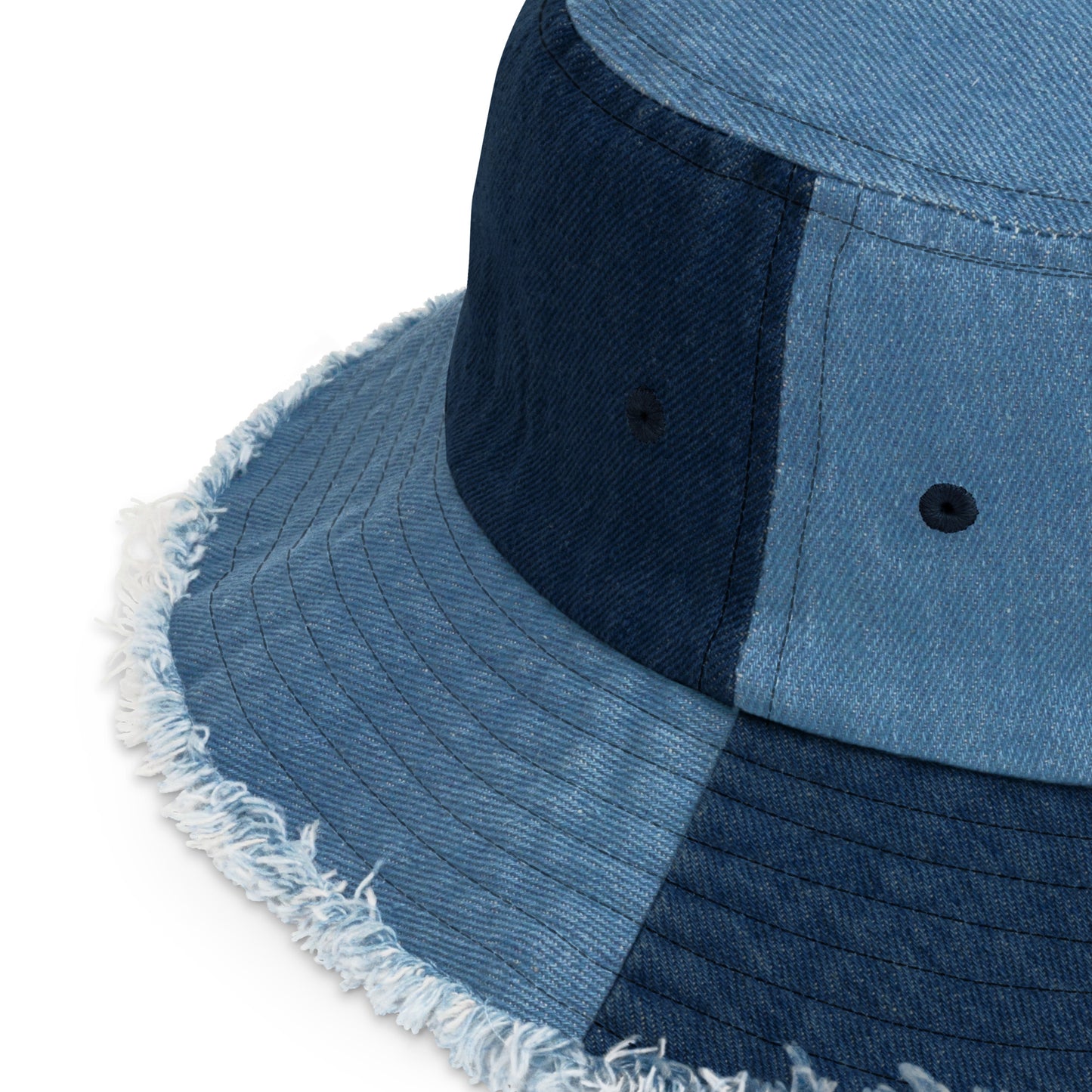 Mods Scooter Logo Distressed denim bucket hat