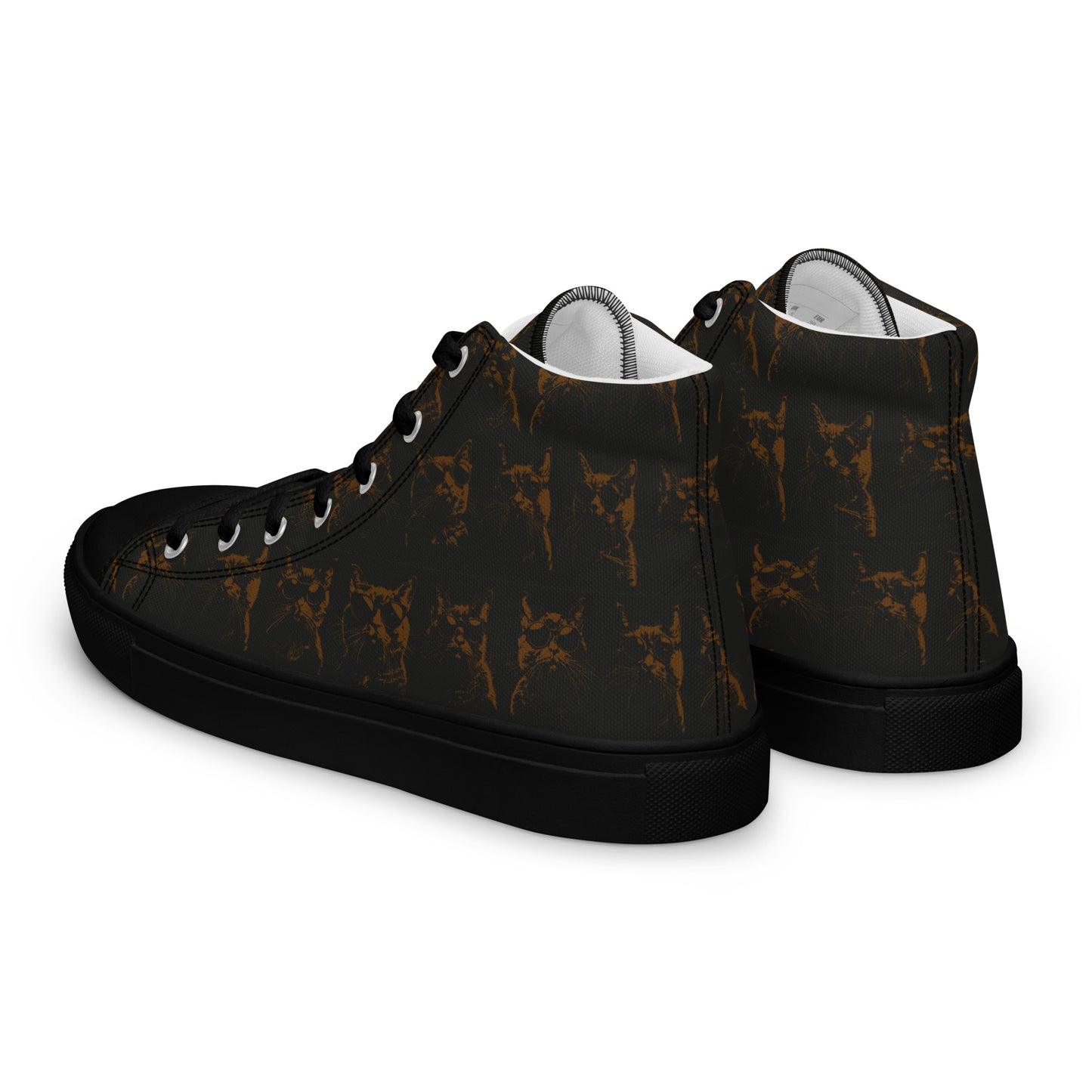 cool cats Men’s high top canvas shoes