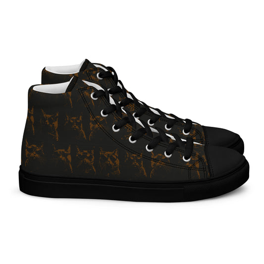 cool cats Men’s high top canvas shoes