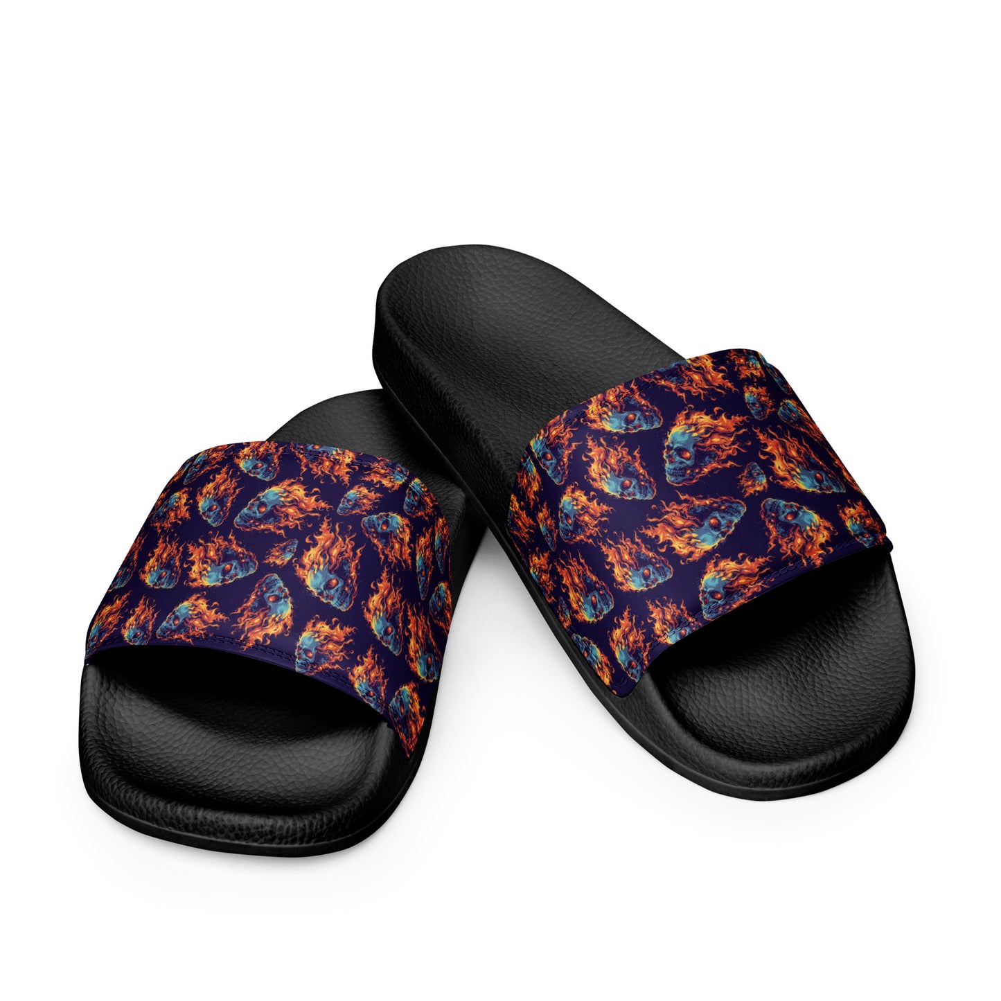 fire skull Men’s slides