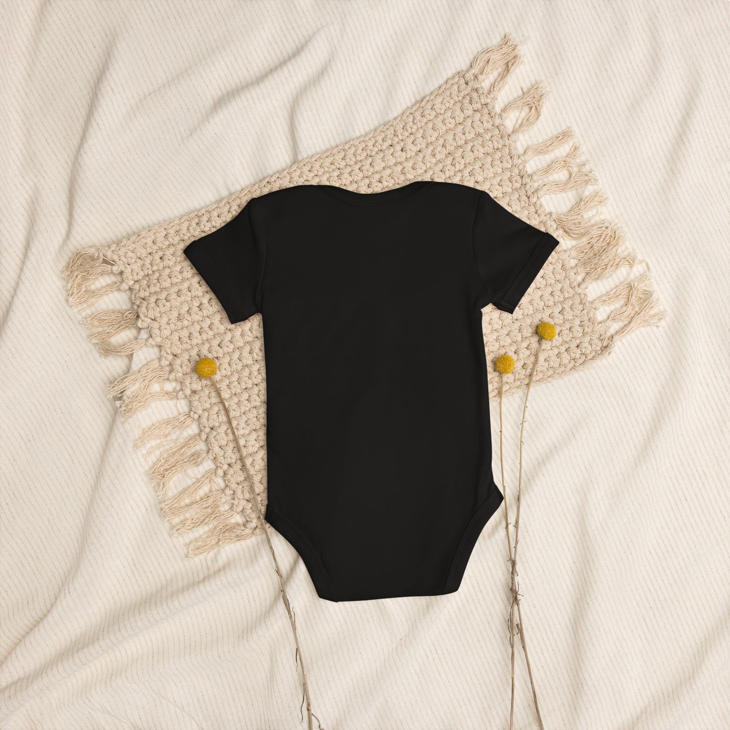 My dad loves beer and me Organic cotton baby bodysuit