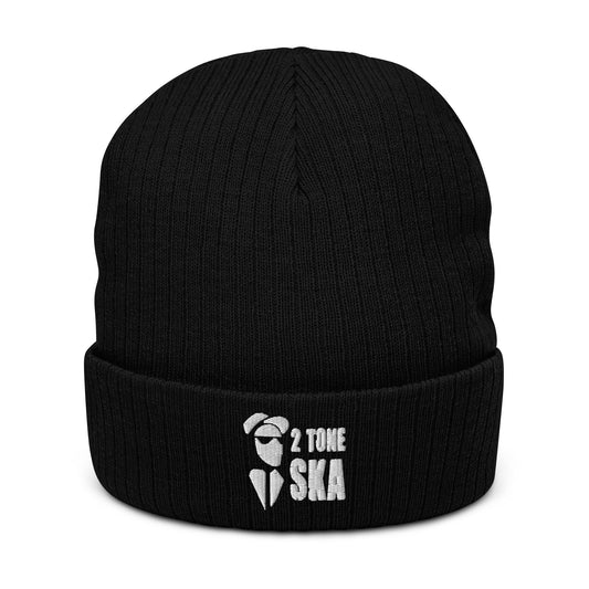 2 Tone Ska Ribbed knit beanie