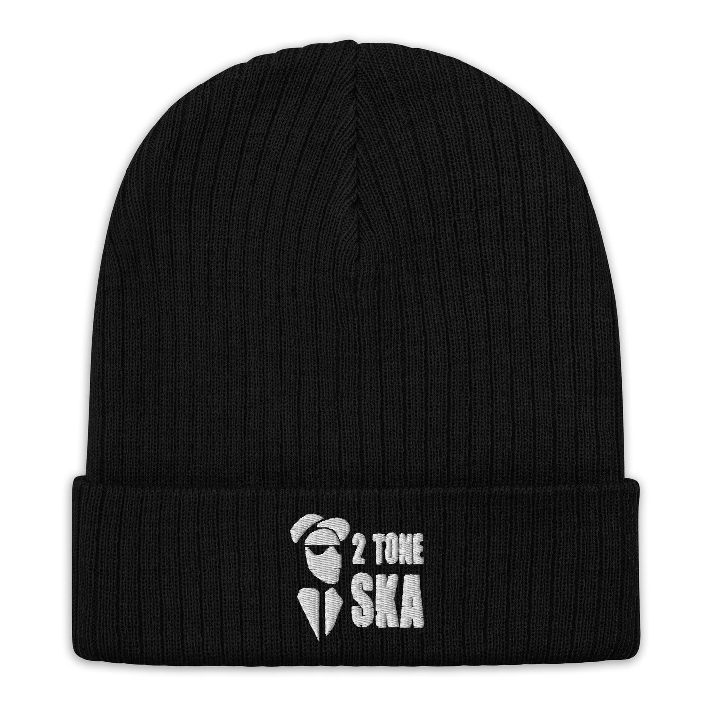 2 Tone Ska Ribbed knit beanie