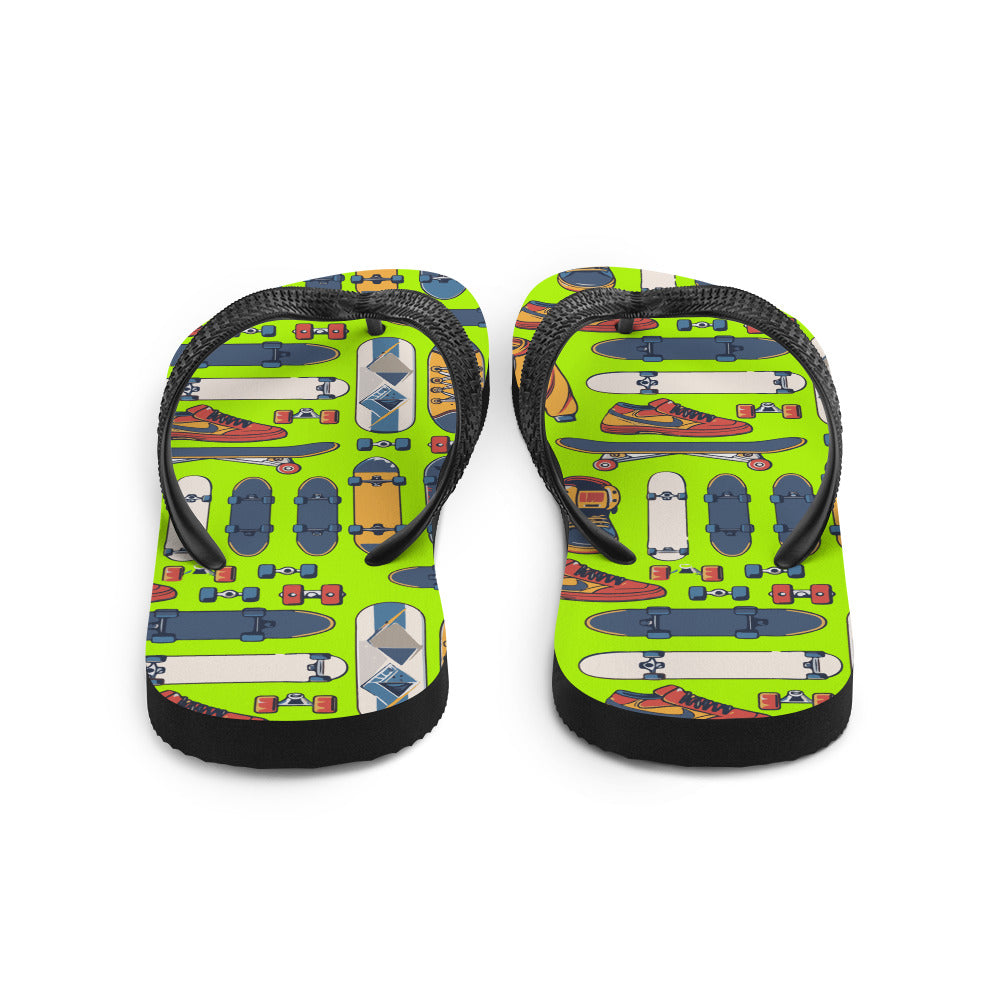 Skater art Flip-Flops