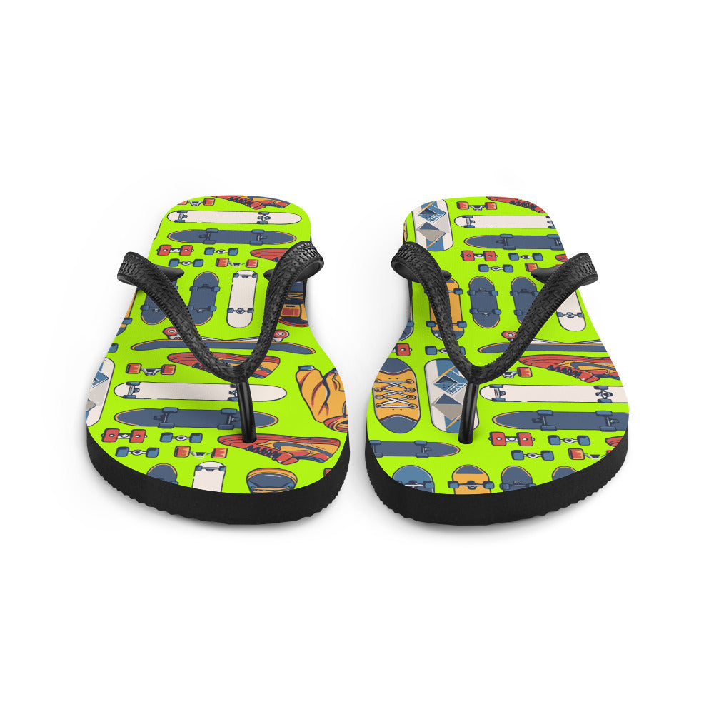 Skater art Flip-Flops