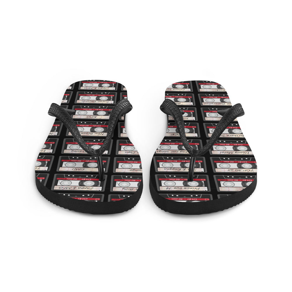 Music Cassette Flip-Flops