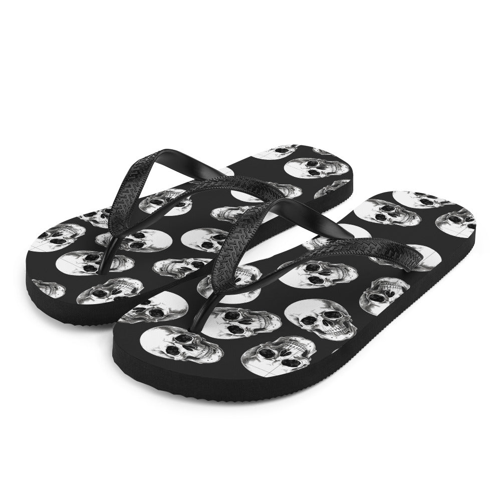 Rock skull Flip-Flops