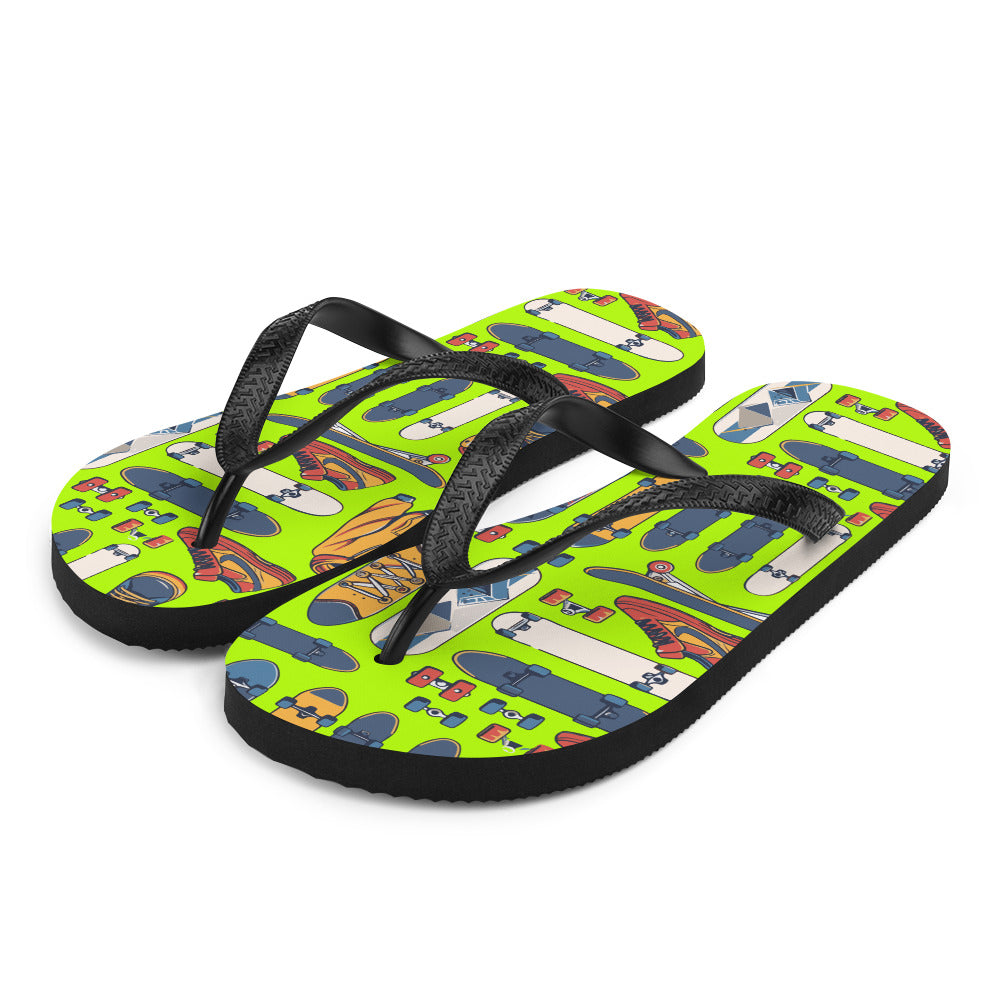 Skater art Flip-Flops