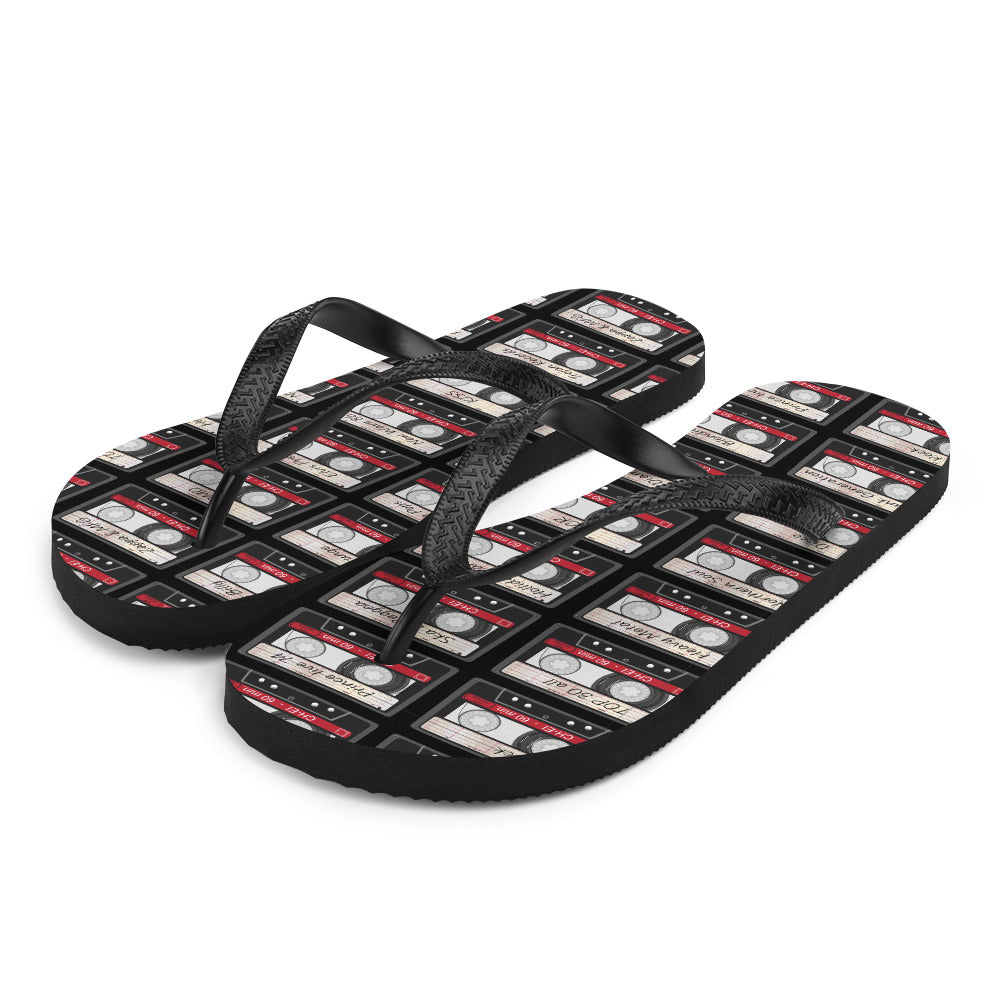 Music Cassette Flip-Flops