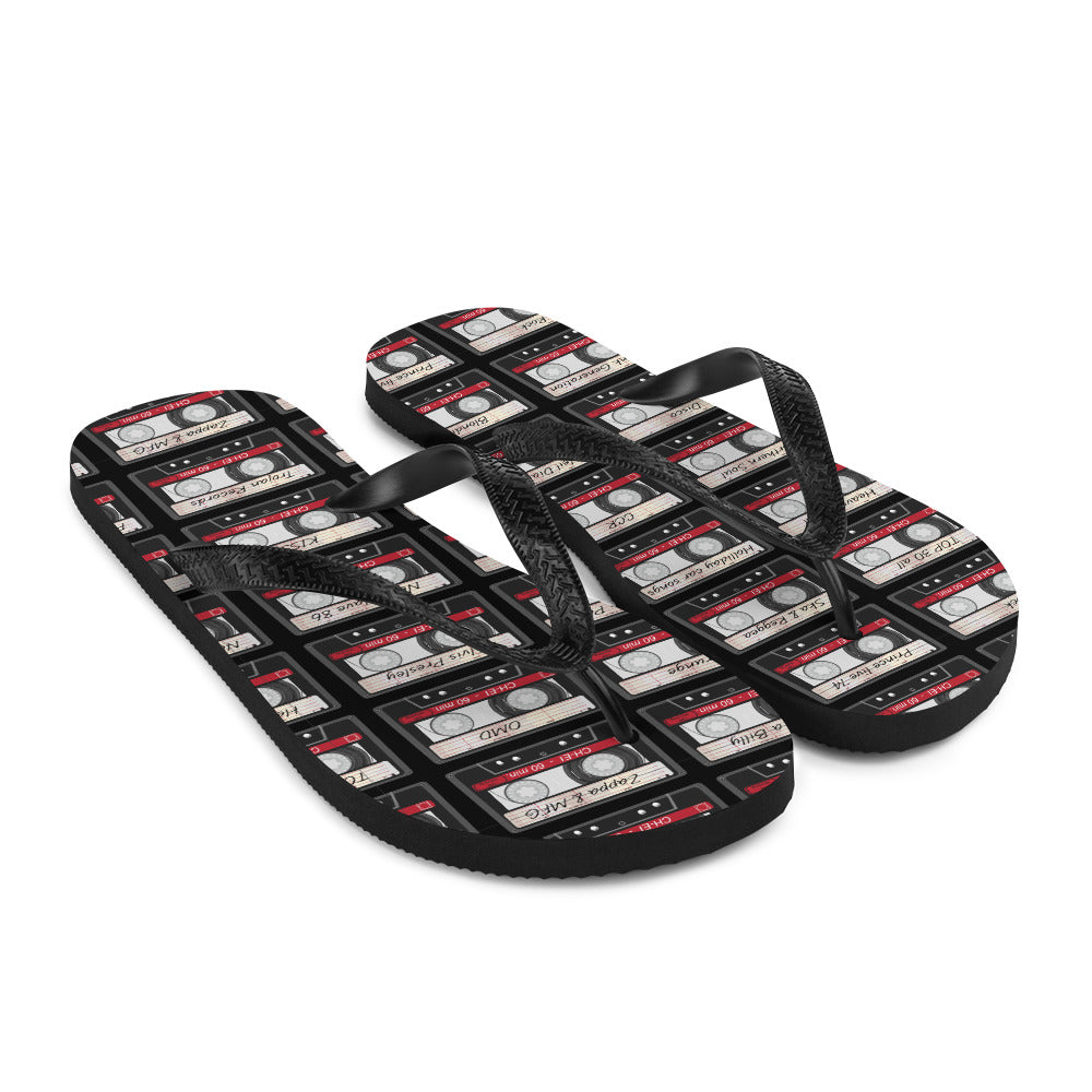 Music Cassette Flip-Flops