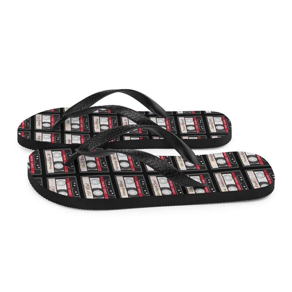 Music Cassette Flip-Flops