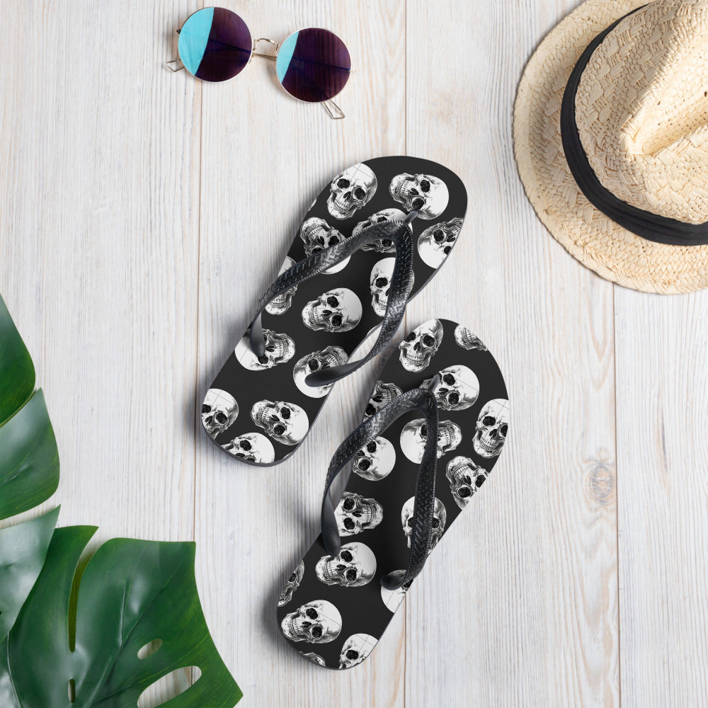 Rock skull Flip-Flops