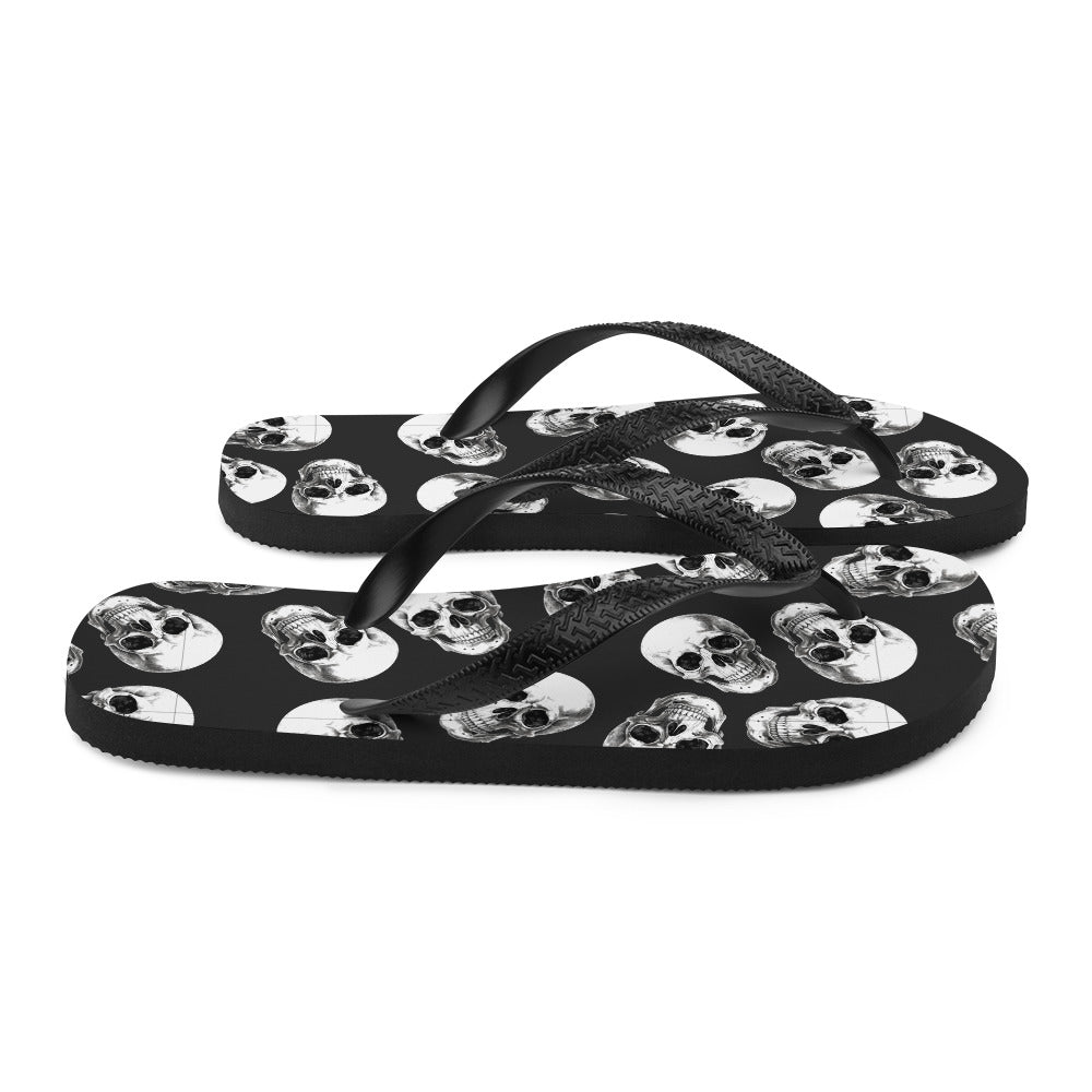 Rock skull Flip-Flops