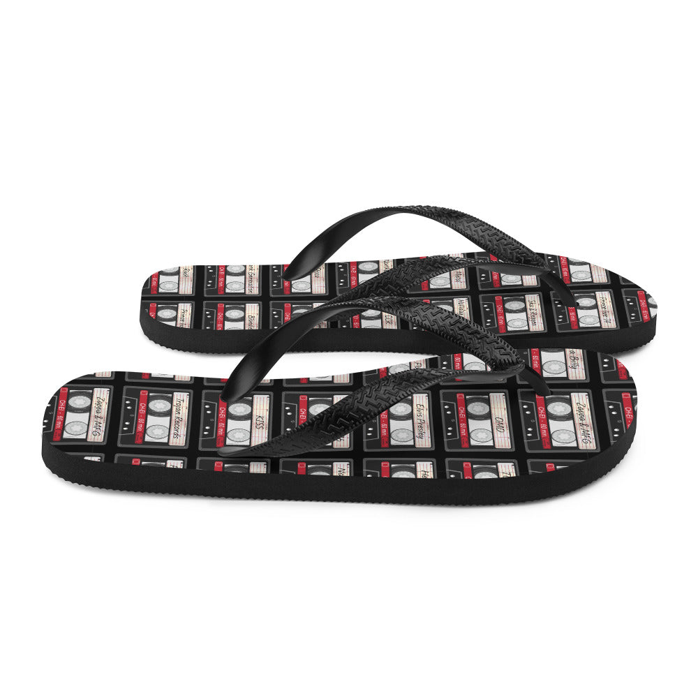 Music Cassette Flip-Flops