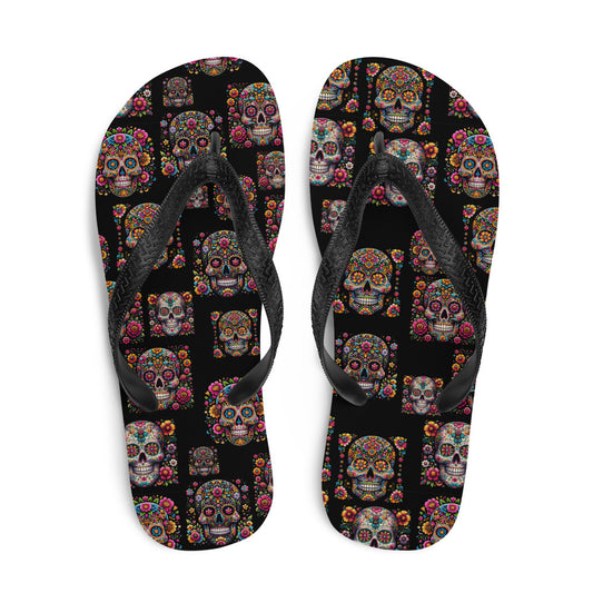 Sugar skull Flip-Flops