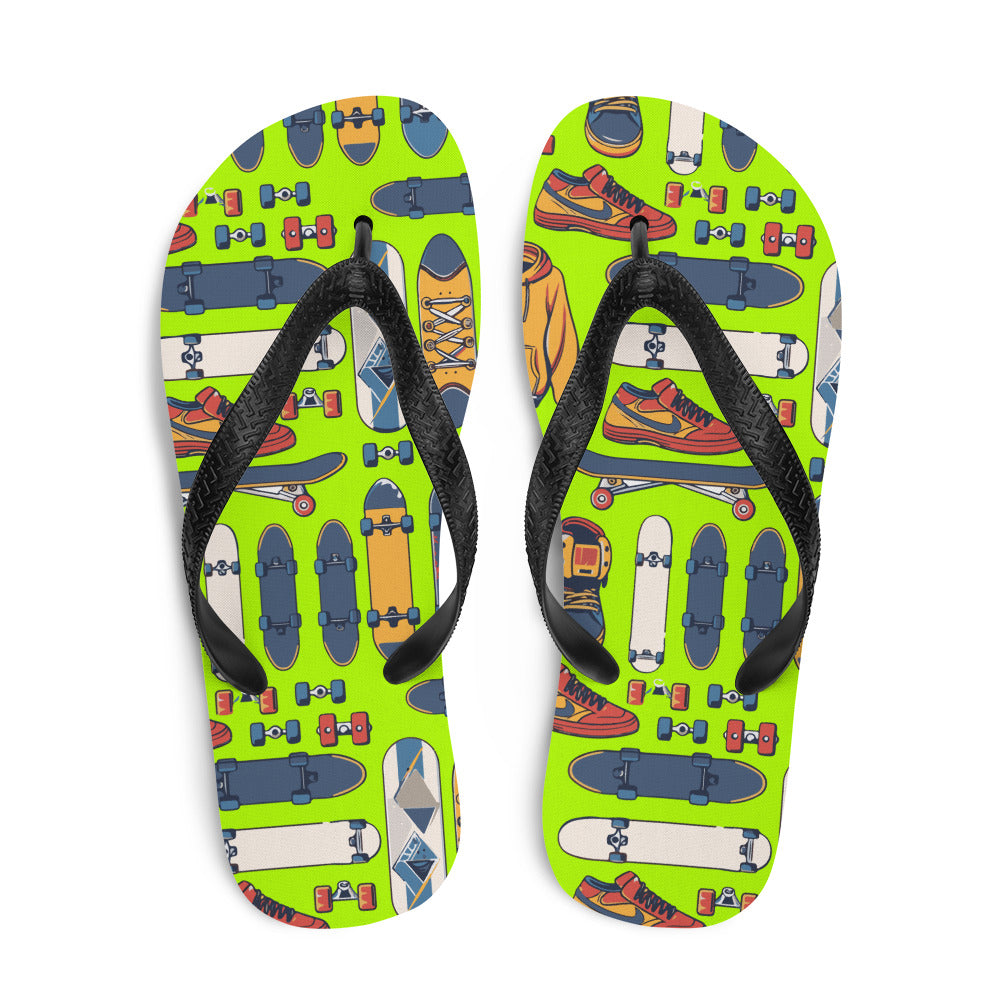 Skater art Flip-Flops