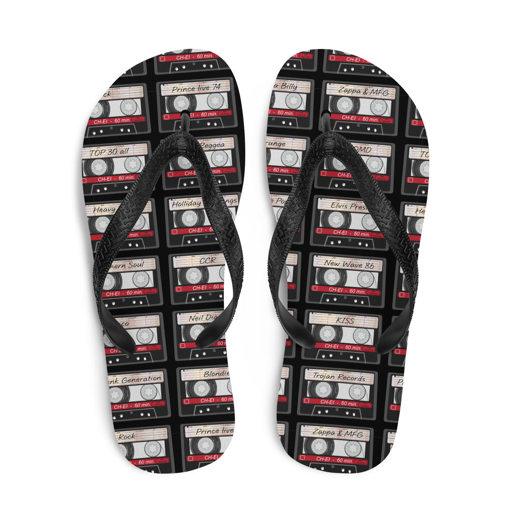 Music Cassette Flip-Flops