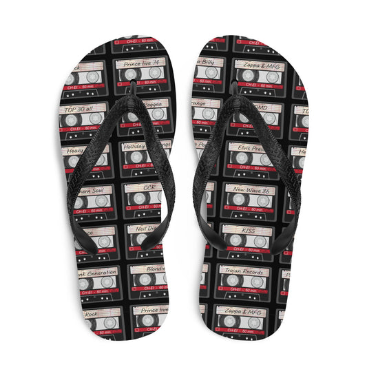 Music Cassette Flip-Flops