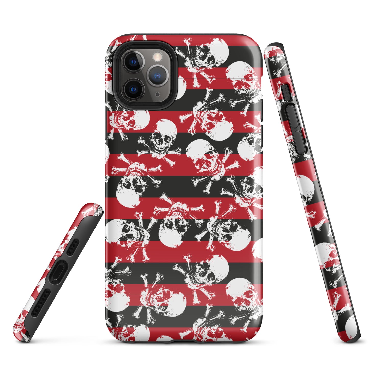 Stripes and skulls Tough Case for iPhone®