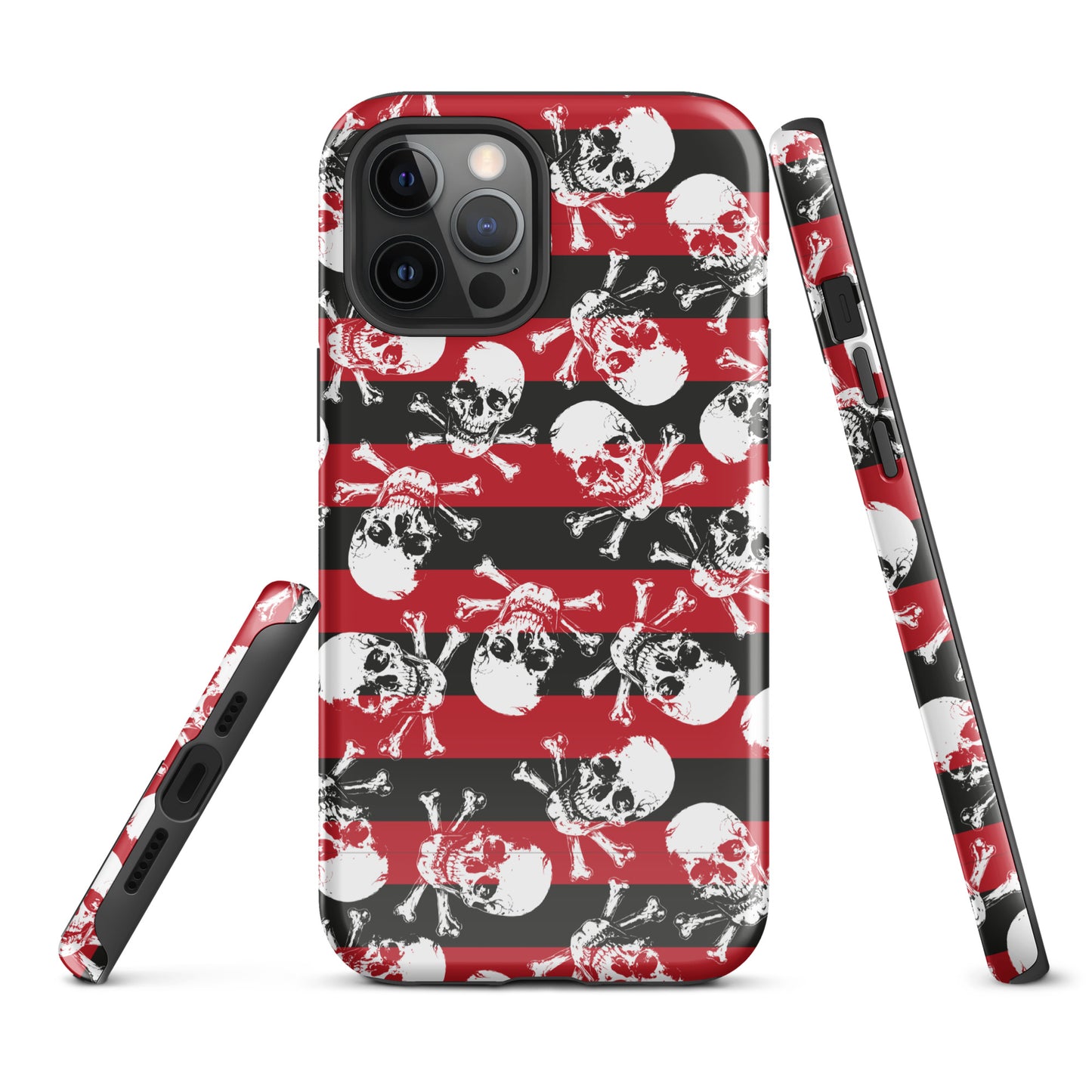 Stripes and skulls Tough Case for iPhone®