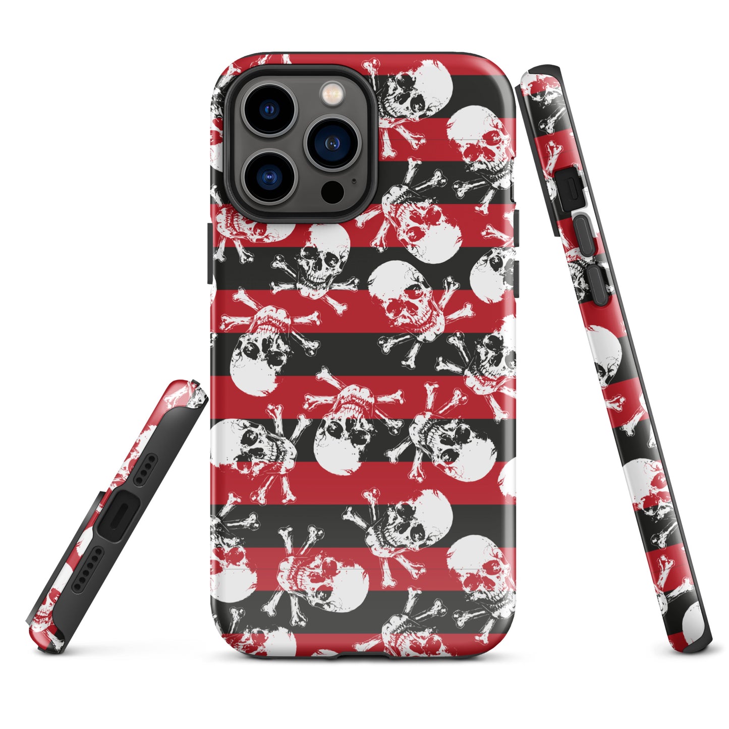 Stripes and skulls Tough Case for iPhone®