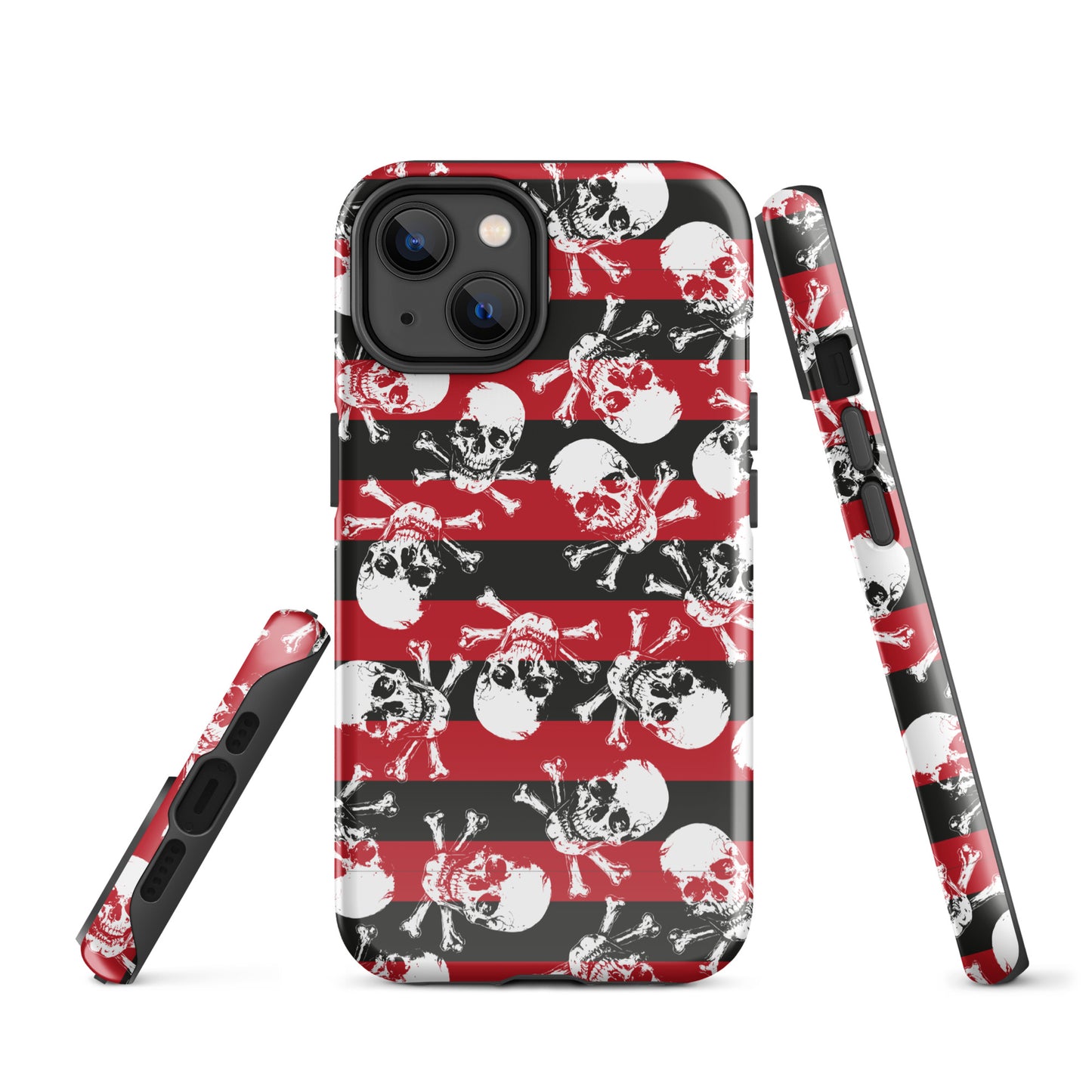 Stripes and skulls Tough Case for iPhone®