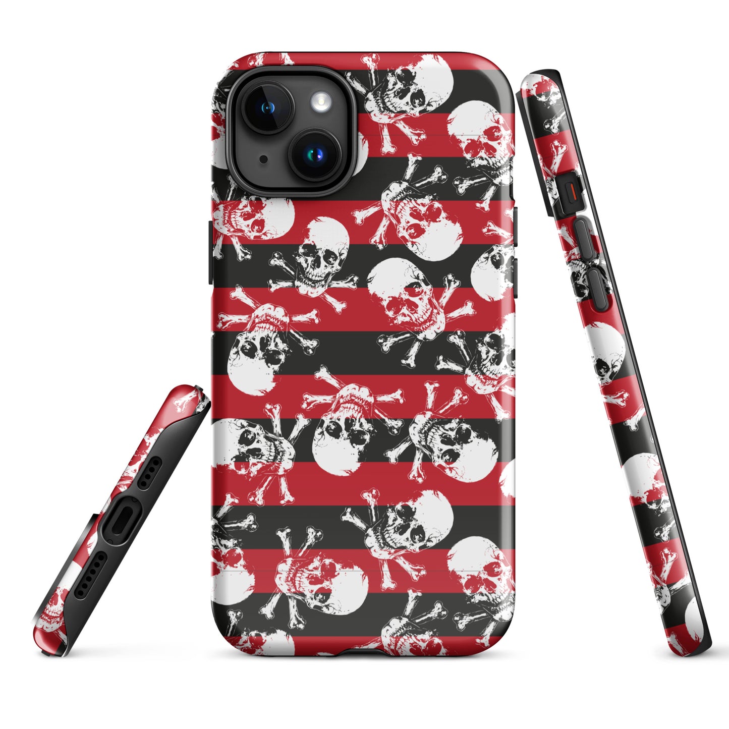 Stripes and skulls Tough Case for iPhone®