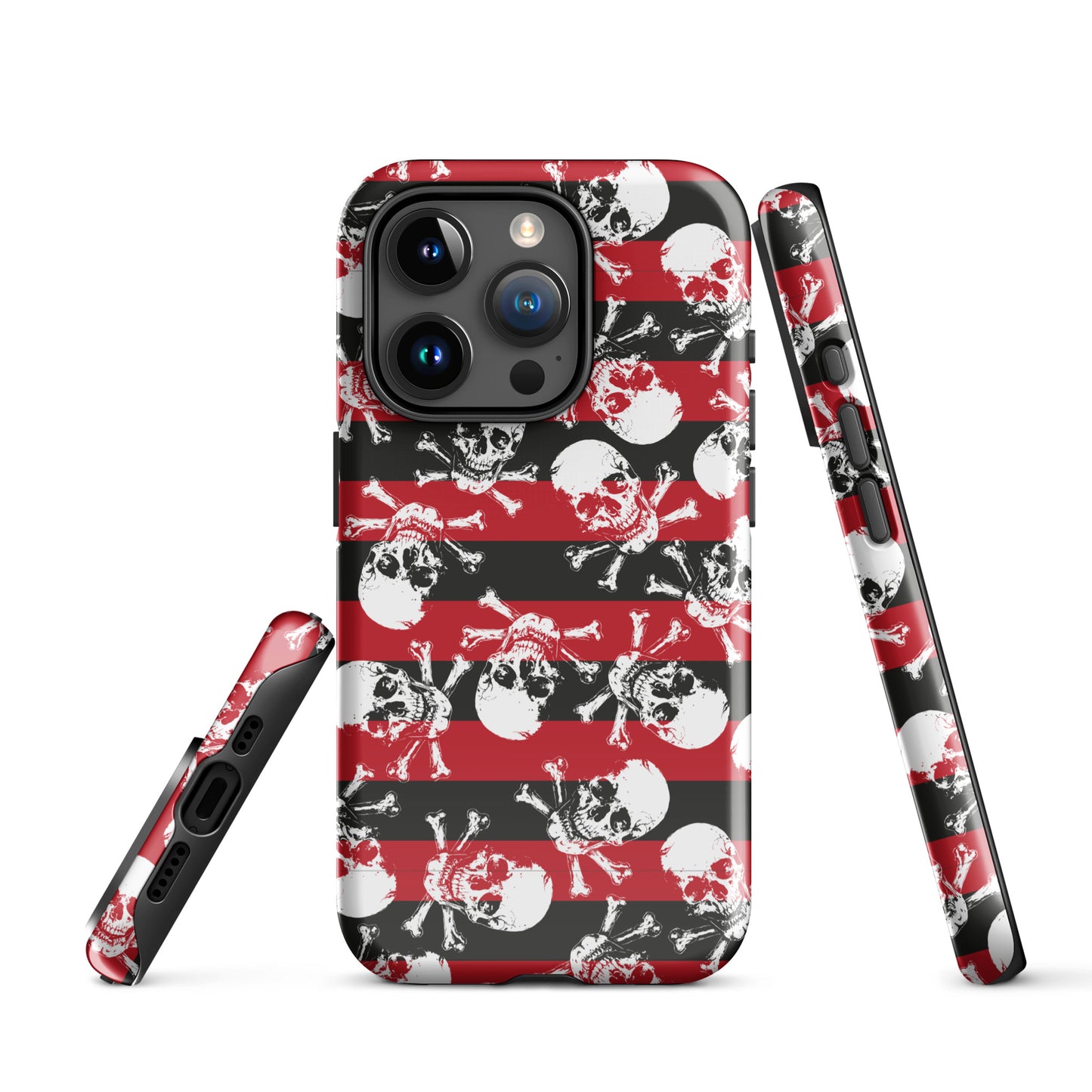 Stripes and skulls Tough Case for iPhone®