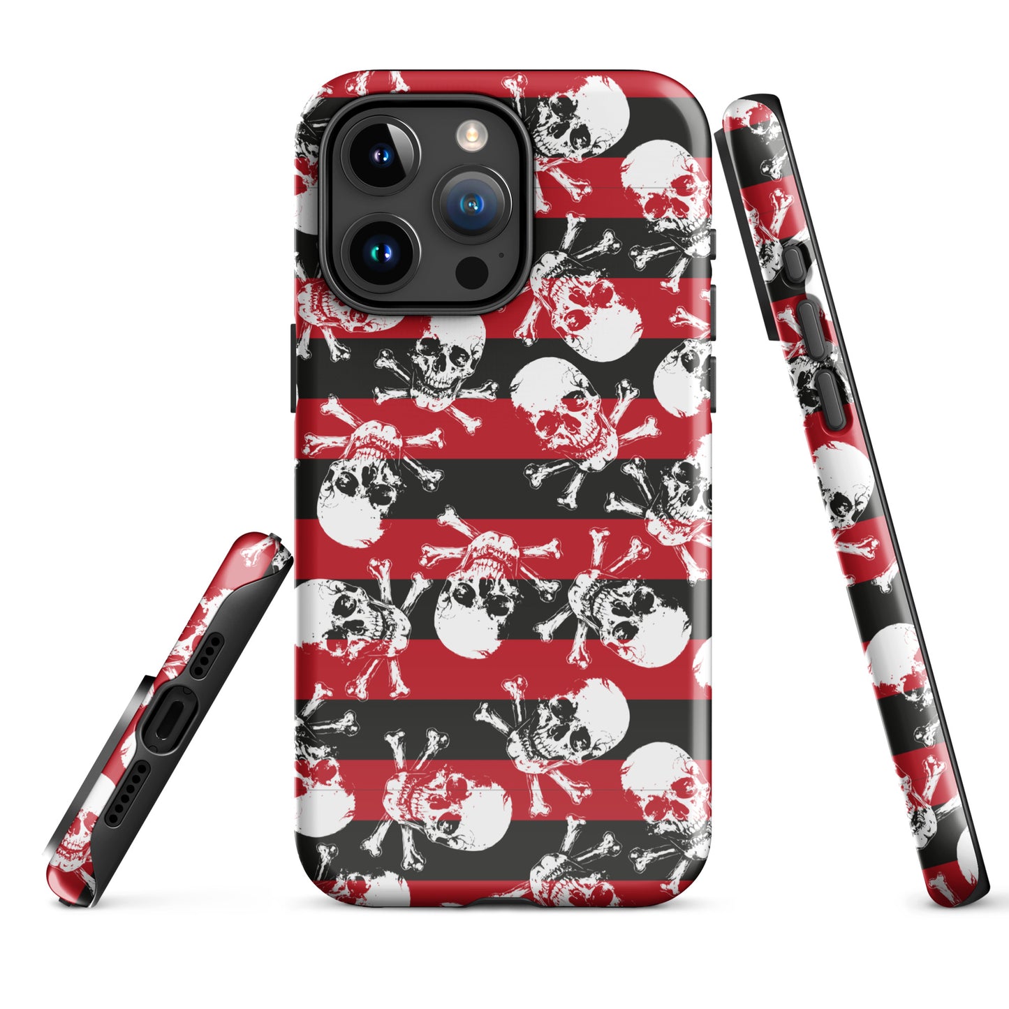 Stripes and skulls Tough Case for iPhone®