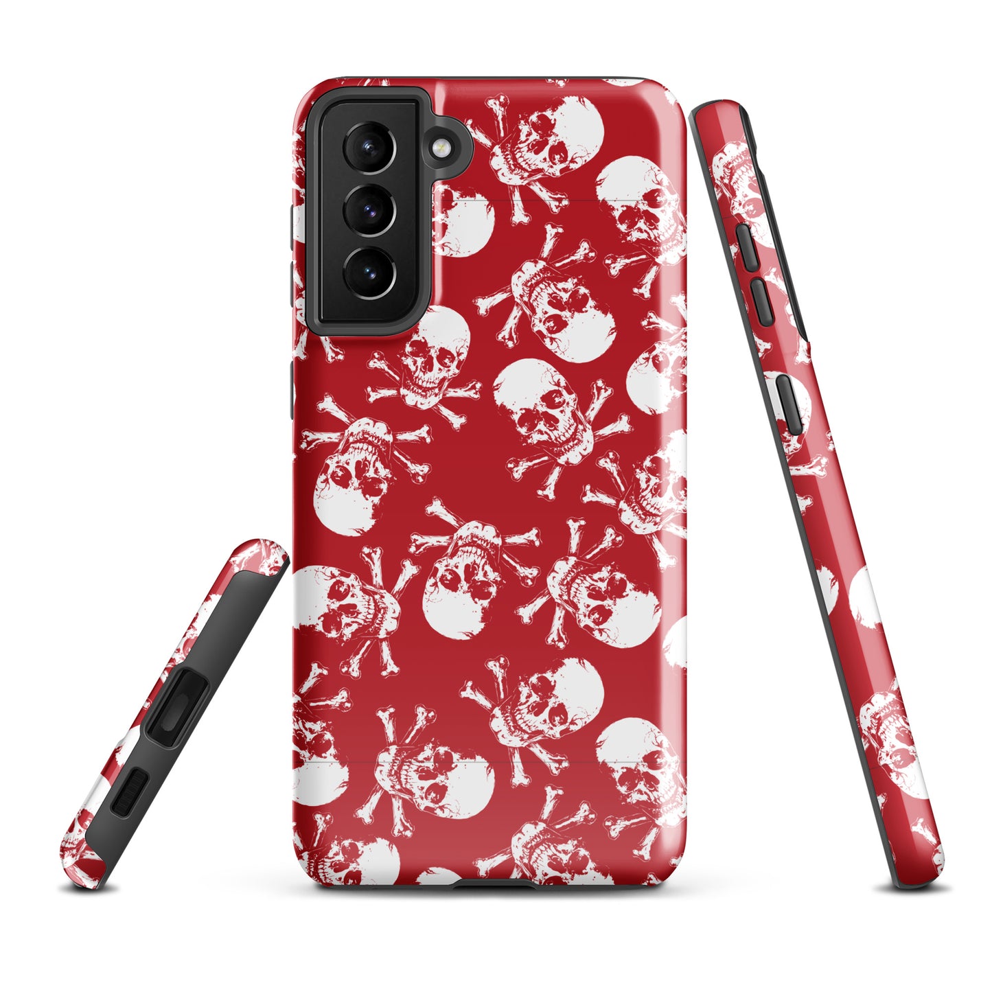 Skulls on red Tough case for Samsung®