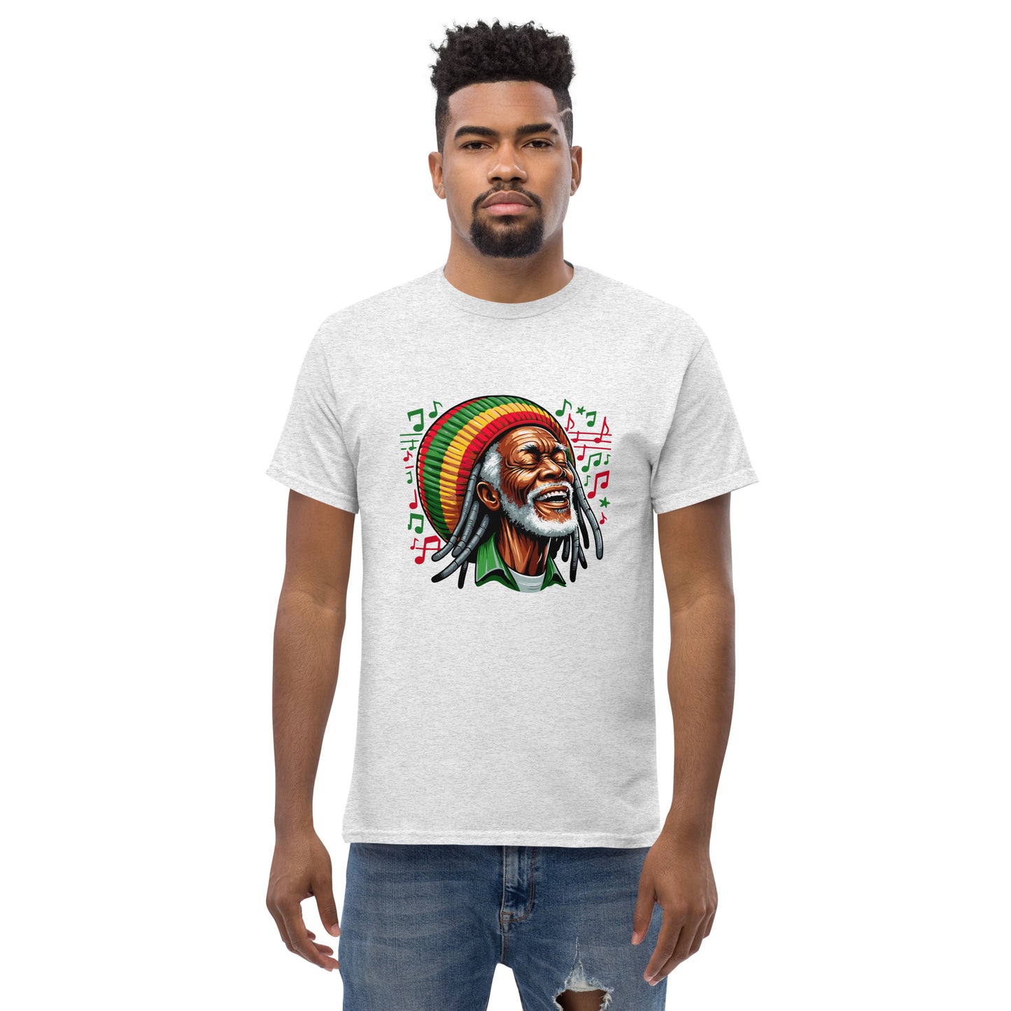 Old Rasta Man Laughing Unisex classic tee