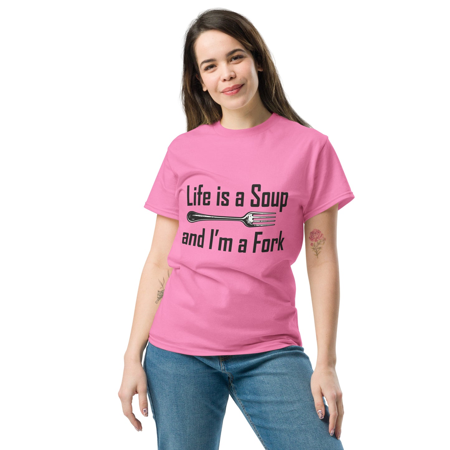 life is a soup Unisex classic tee