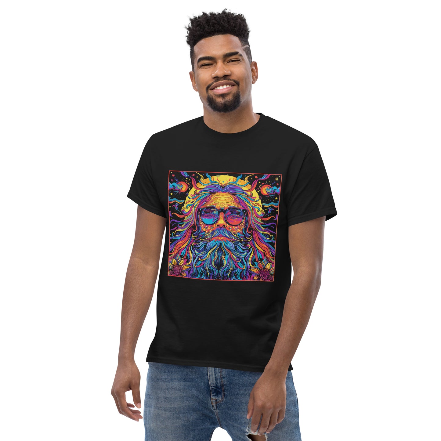 Hippie in square Unisex classic tee