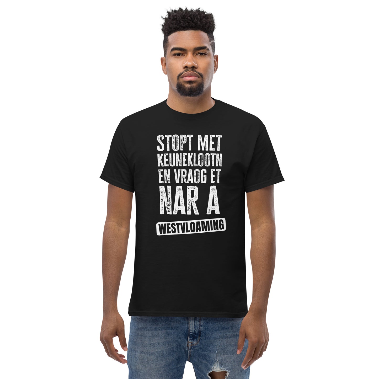 stop met keuneklootn Unisex classic tee