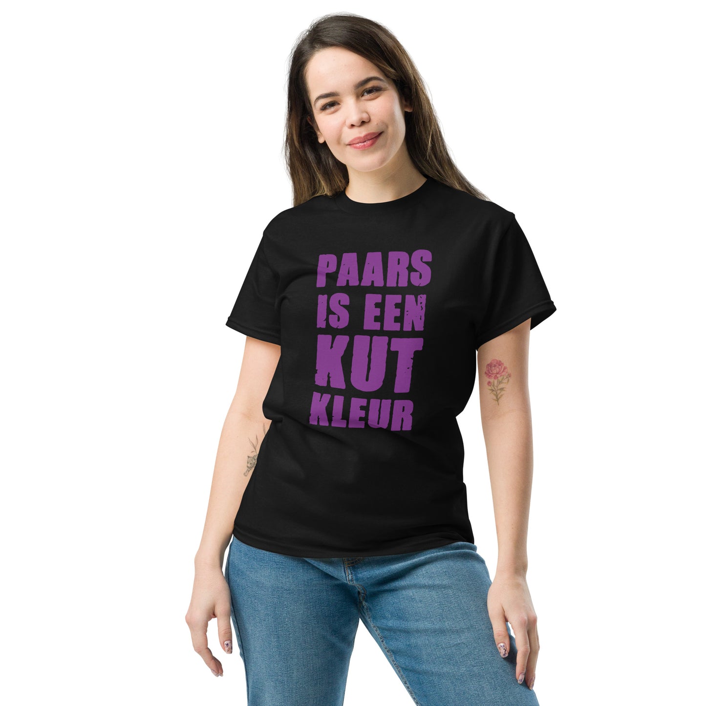 Paars is een kut kleur Unisex classic tee