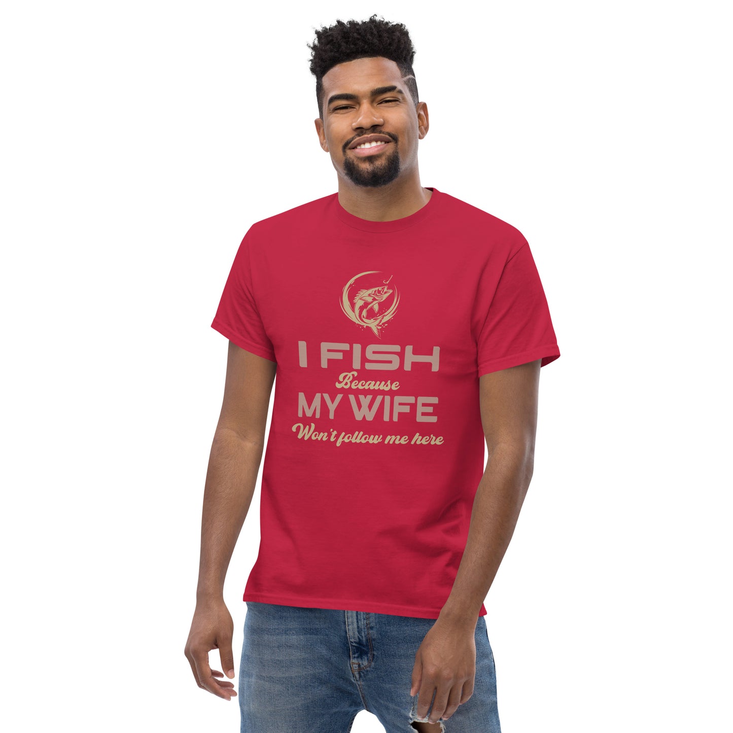 I go fishing Unisex classic tee