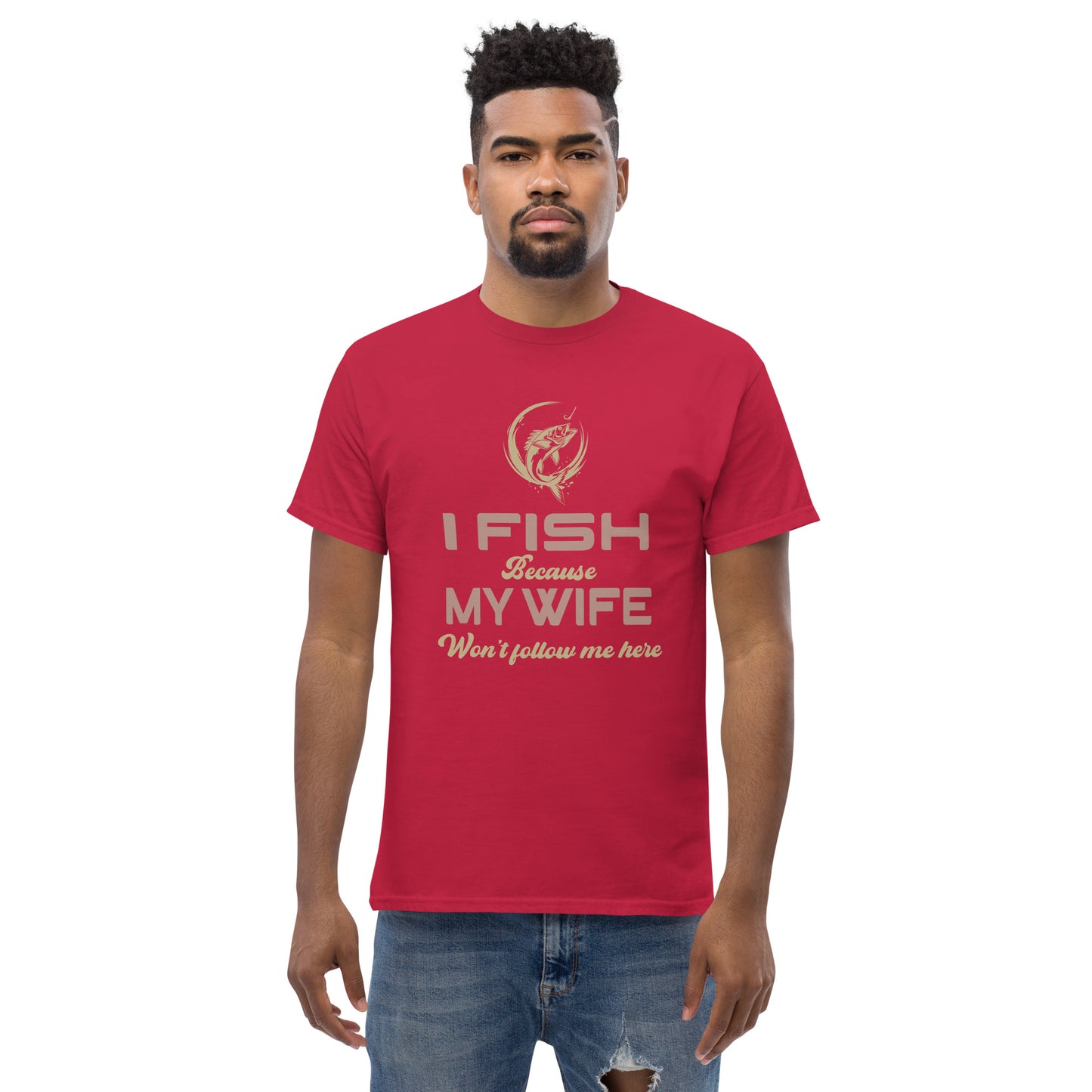 I go fishing Unisex classic tee