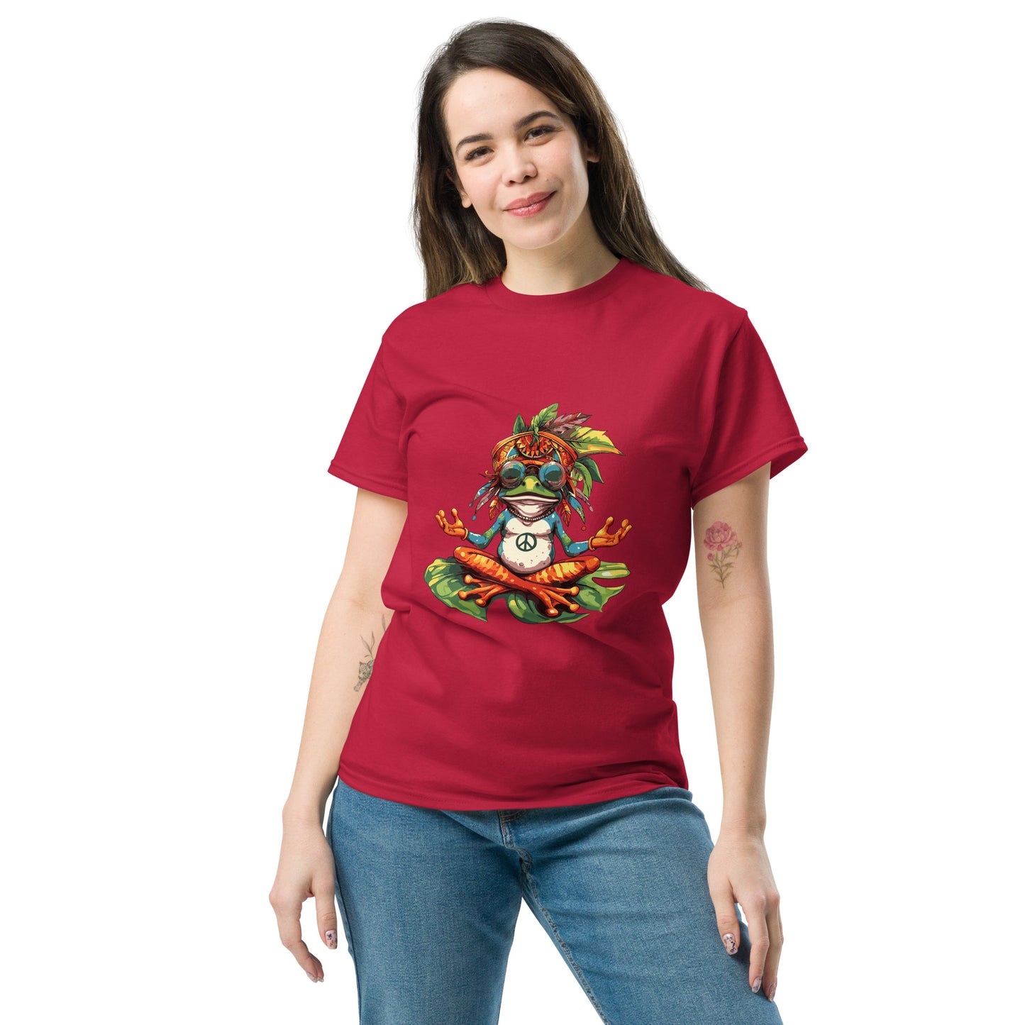 hippie frog Unisex classic tee