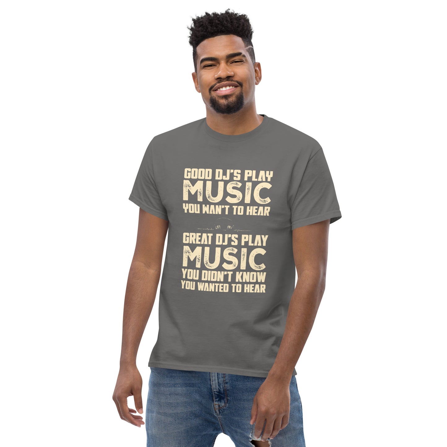 Good djs and Great djs Unisex classic tee