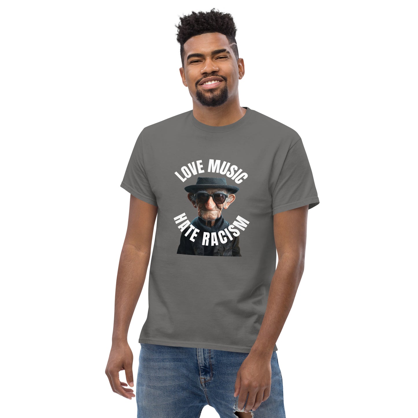 Love Music Hate Racism Unisex classic tee