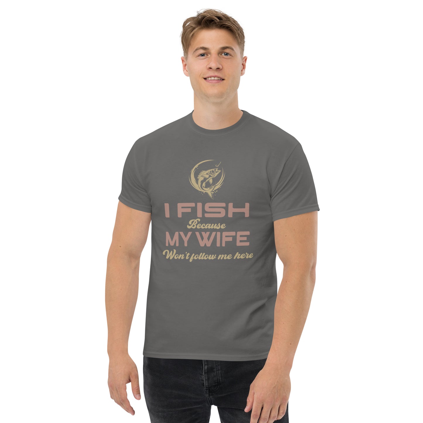 I go fishing Unisex classic tee