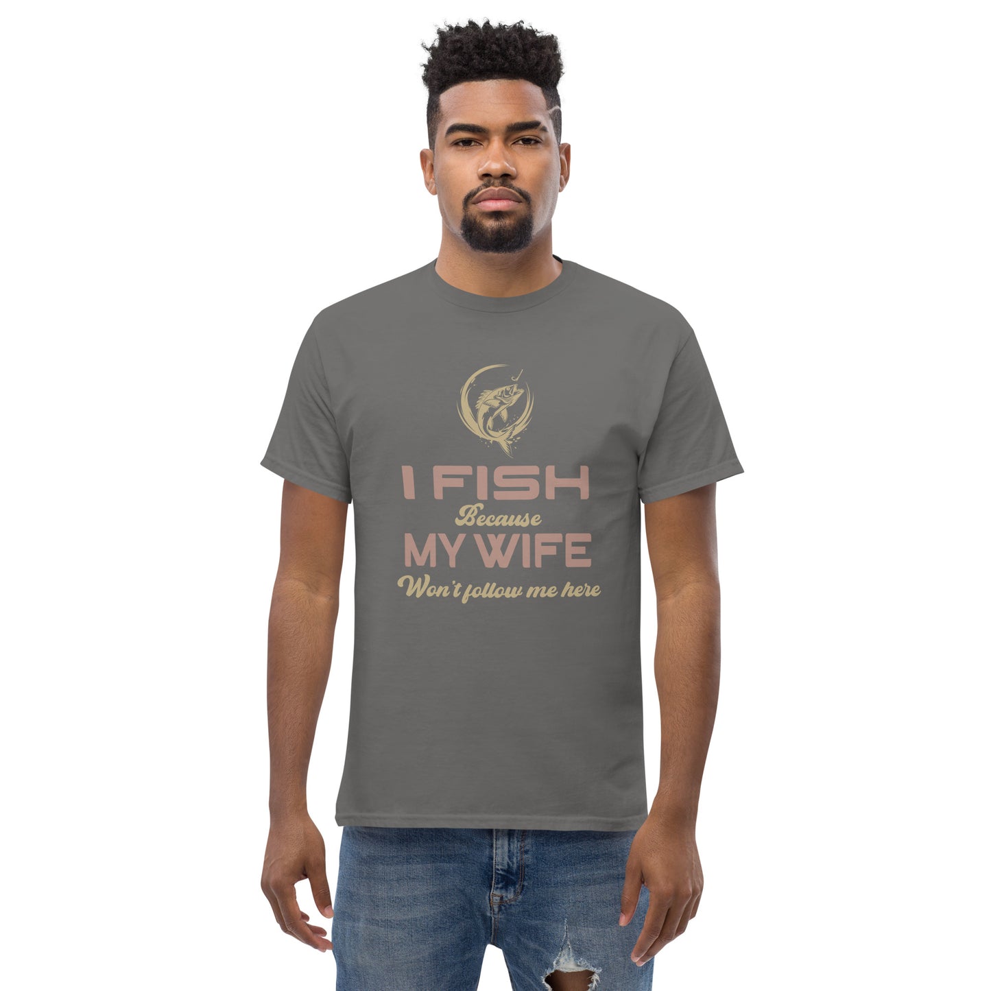 I go fishing Unisex classic tee