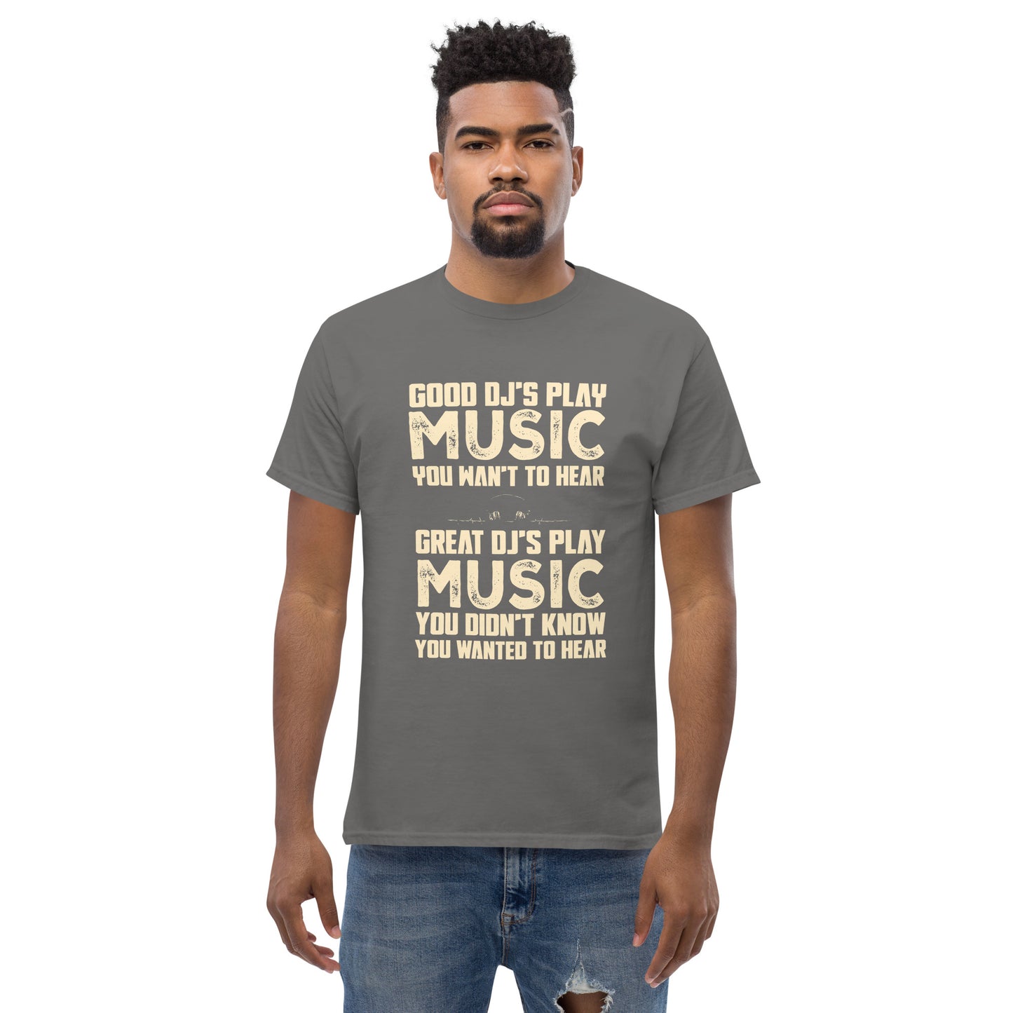 Good djs and Great djs Unisex classic tee