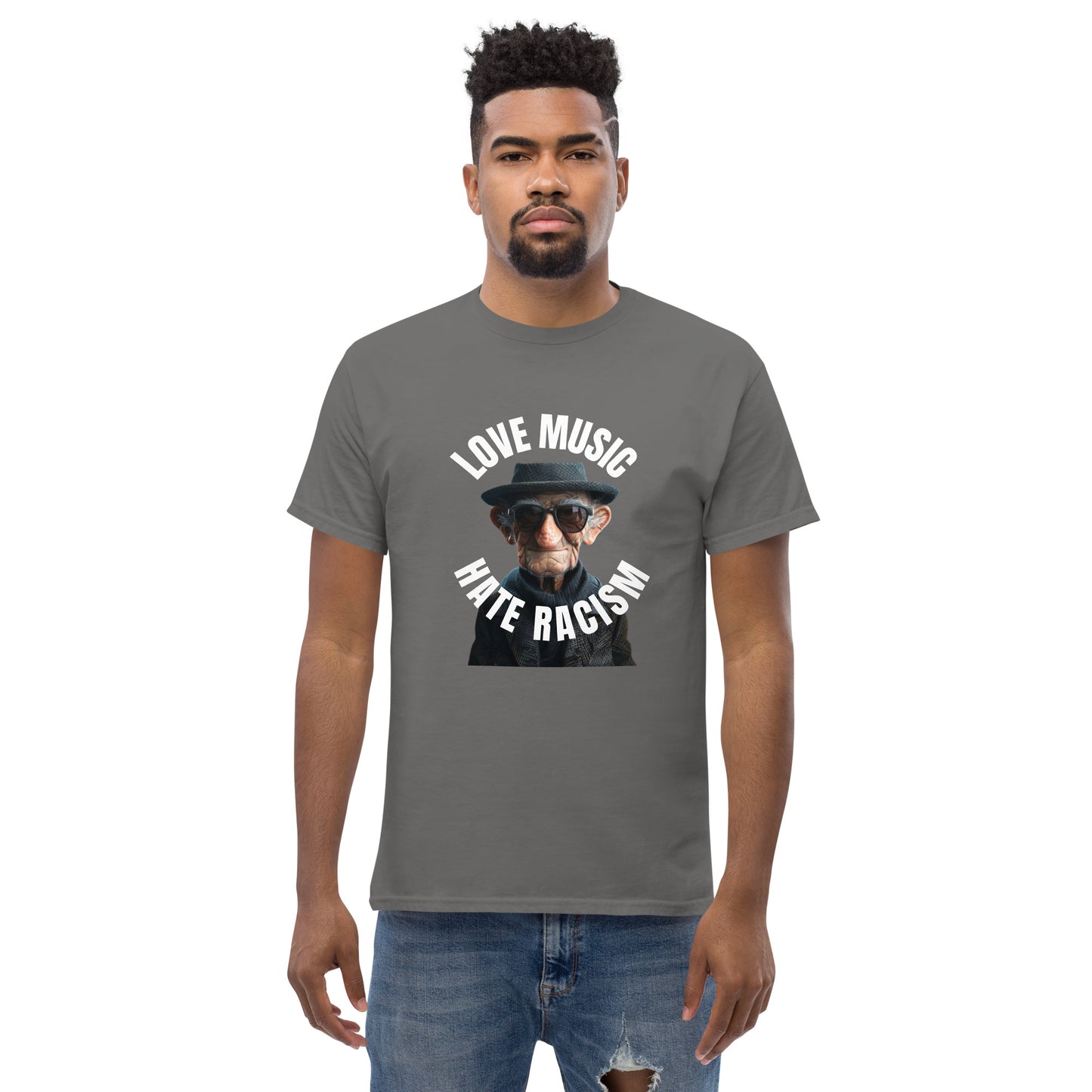 Love Music Hate Racism Unisex classic tee