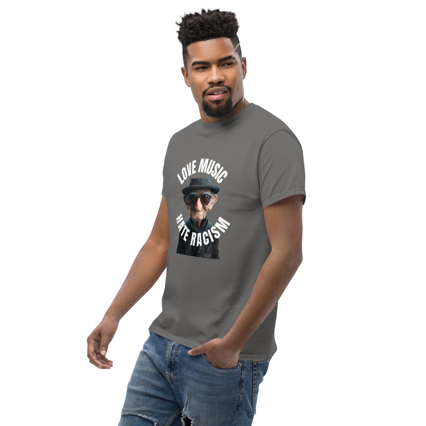 Love Music Hate Racism Unisex classic tee