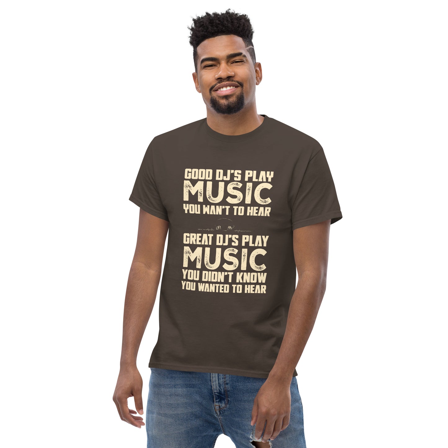 Good djs and Great djs Unisex classic tee