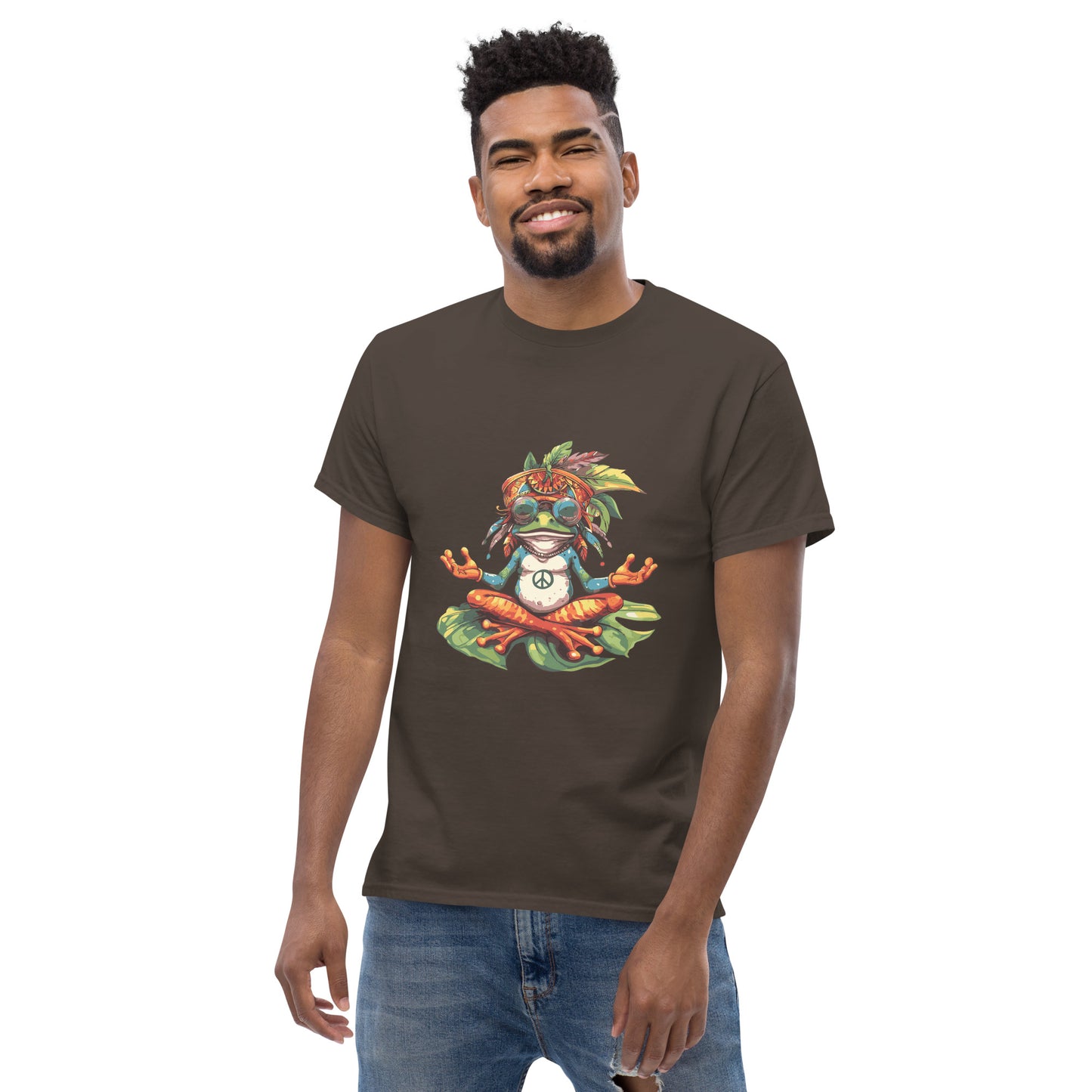 hippie frog Unisex classic tee