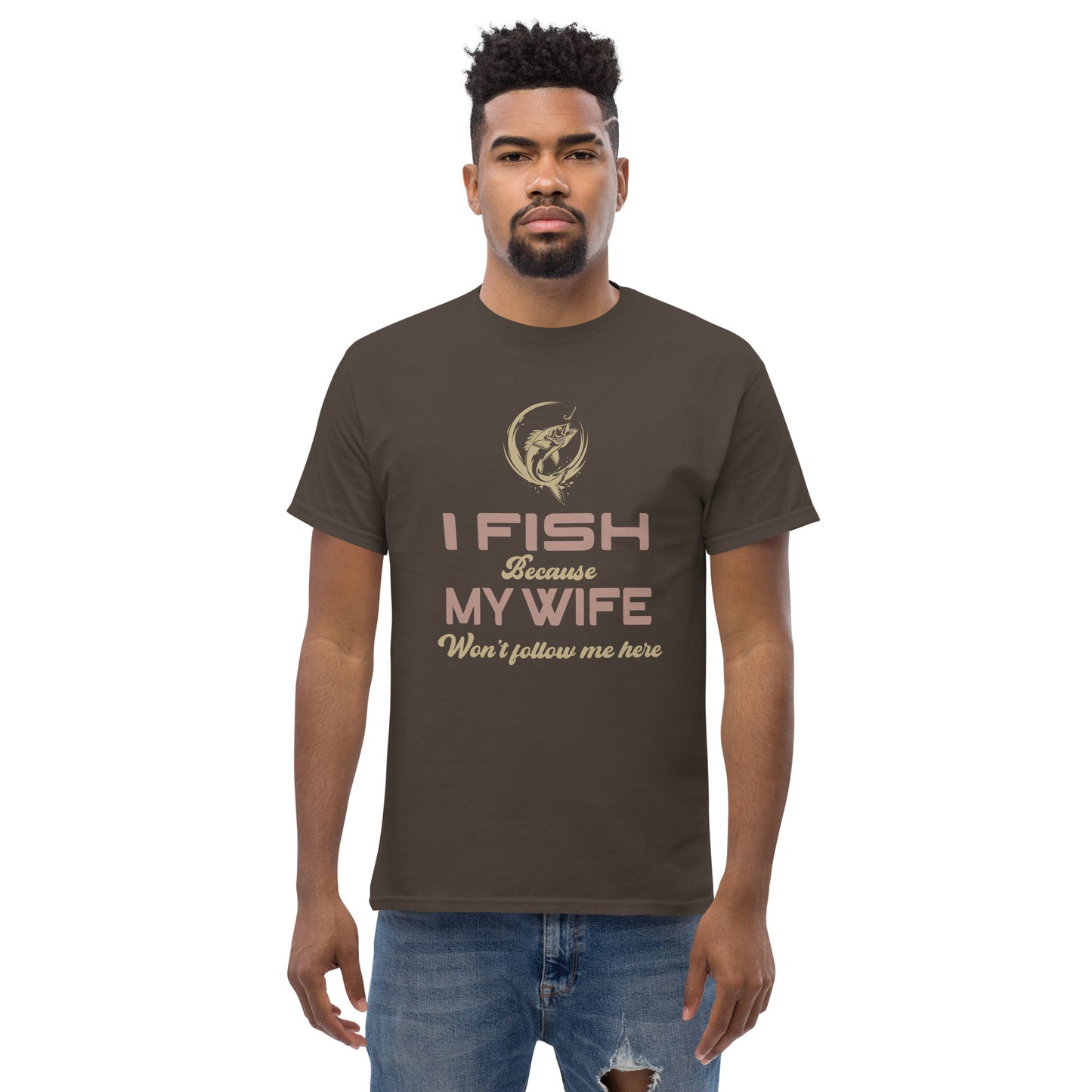 I go fishing Unisex classic tee